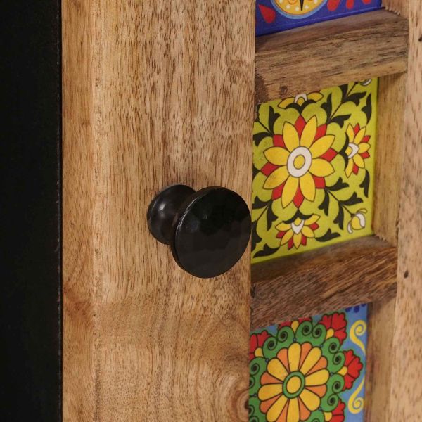 Масичка за кафе Естествен 80 x 50 x 40 cm Солидно мангово дърво