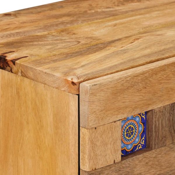 Нощен шкаф Естествен 50 x 33 x 60 см Солидно мангово дърво