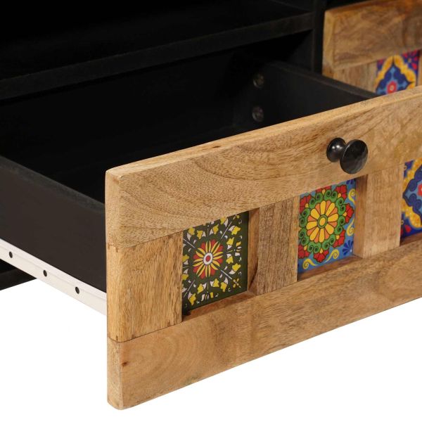 Масичка за кафе Естествен 80 x 54 x 40 см Солидно мангово дърво