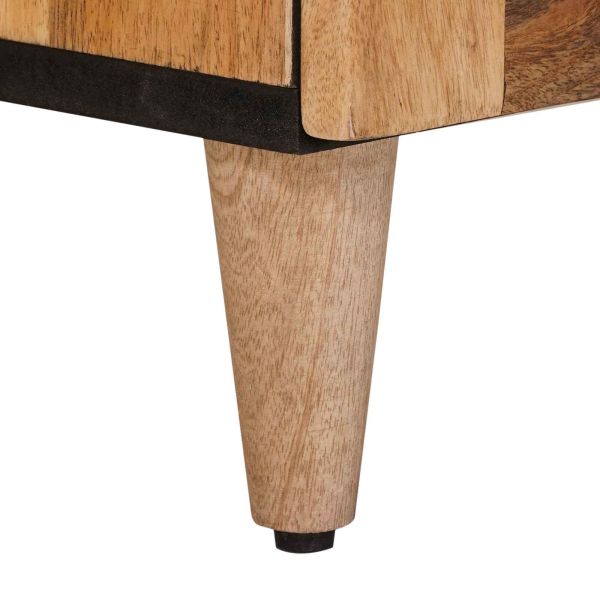 Служебен шкаф Естествен 60 x 33,5 x 75 см Солидно мангово дърво