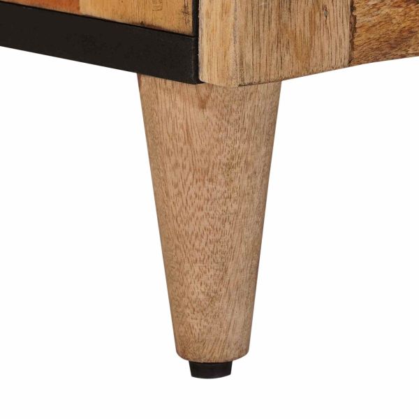 Служебен шкаф Естествен 60 x 33,5 x 75 см Солидно мангово дърво