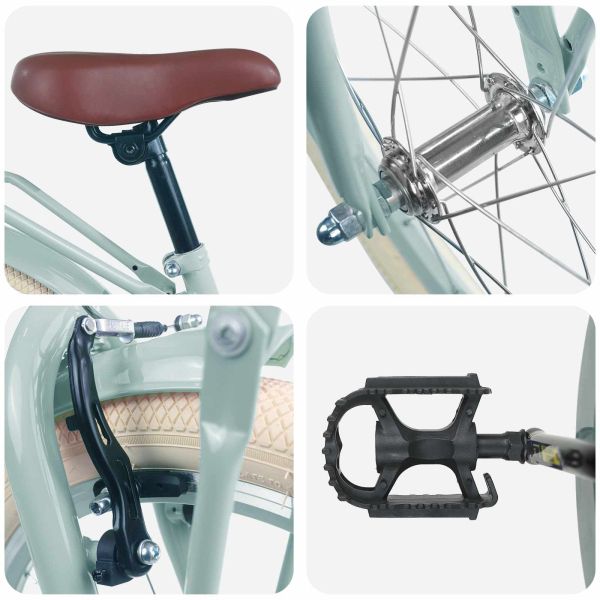 Детски Велосипед 18 инча за 5-7 години Светло зелено