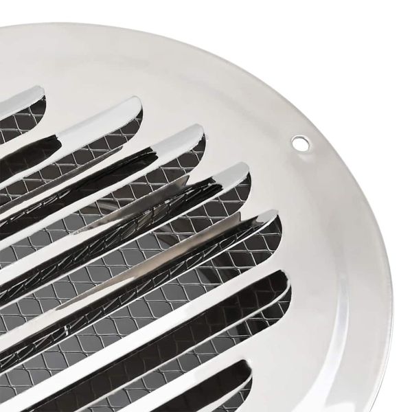 Предпазители за въздушна вентилация 4 pcs Сребрист 100 mm