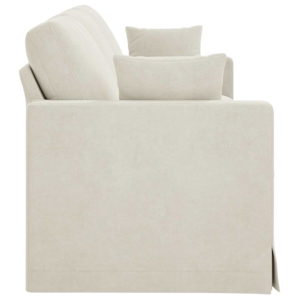 Диван Крем 228 x 78 x 80 см Кадифе