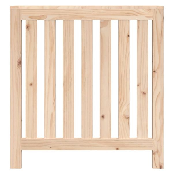 Параван за радиатор 79,5x19x84 см борово дърво масив