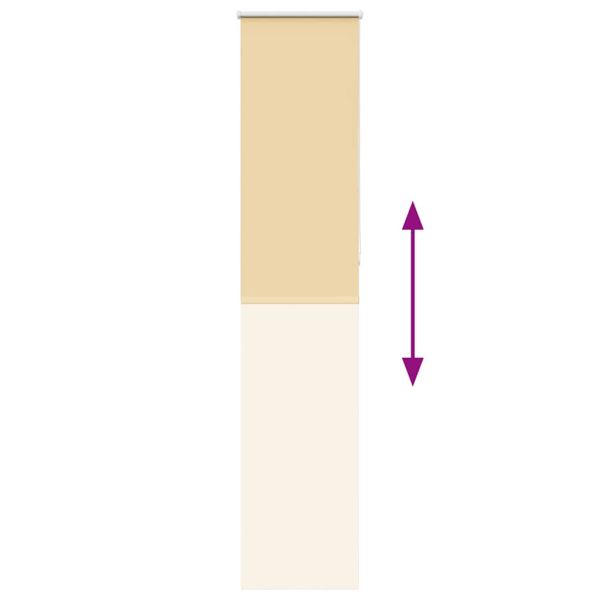 Ролкова щора Blackout Бежова 60x210 cm Ширина на плата 55,7 cm