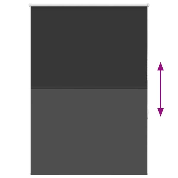 Ролетна щора Blackout черна 100x130 см ширина на тъканта 95,7см