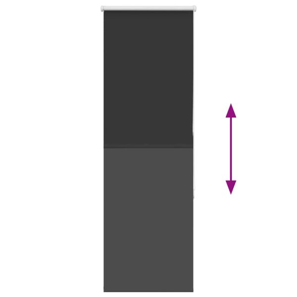 Ролетна щора Blackout Black 45x175 cm Ширина на плата 40,7 cm