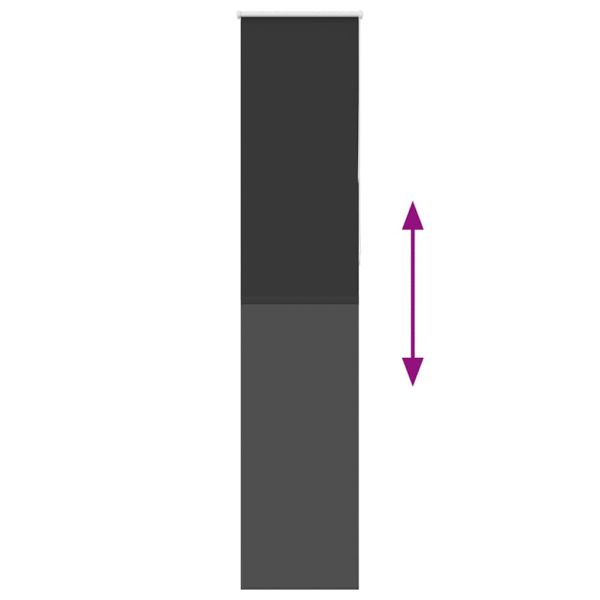 Ролетна щора Blackout черна 60x210 см ширина на тъканта 55,7 см