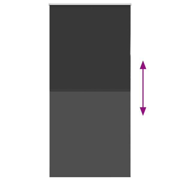 Ролетна щора Blackout черна 100x210 см ширина на тъканта 95,7см