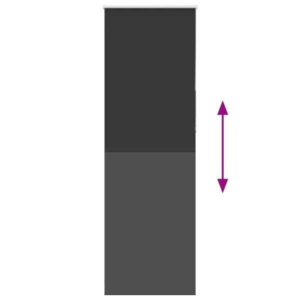 Ролетна щора Blackout черна 80x230 см ширина на тъканта 75,7 см