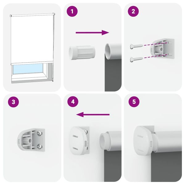 Ролетна щора Blackout Black 85x230 cm Ширина на плата 80,7 cm