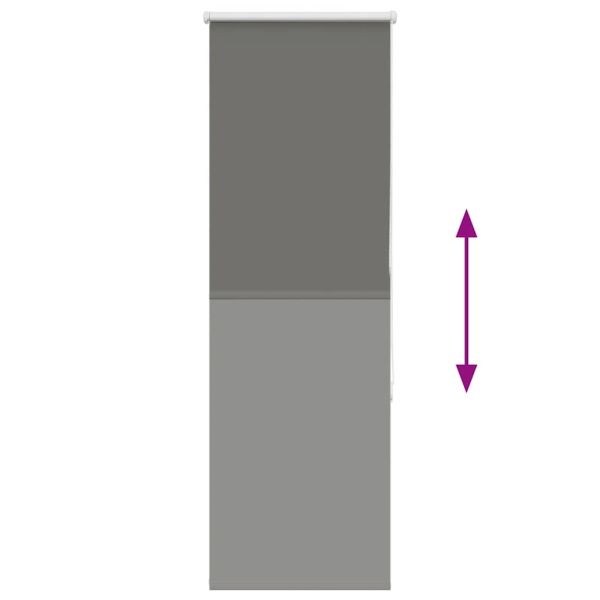 Ролкова щора Blackout Сив 60x130 cm Ширина на плата 55,7 cm