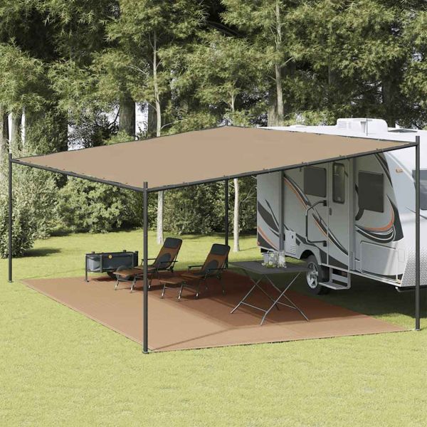 Килим за палатка, 400x800 см, син, HDPE