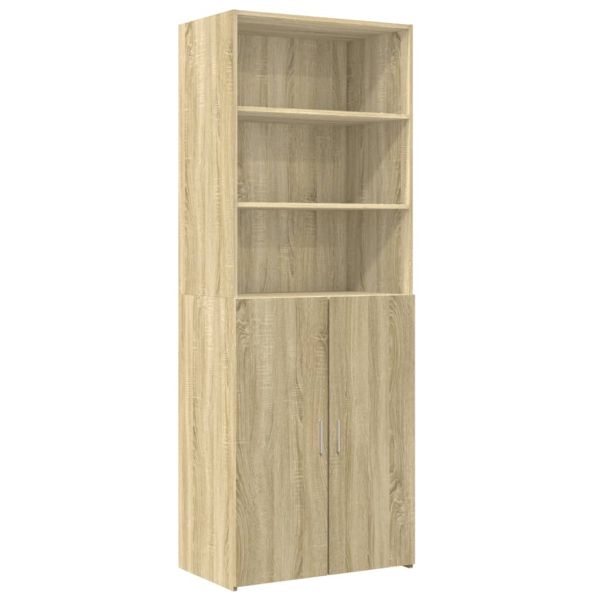 Шкаф за съхранение, дъб сонома, 70x42,5x225 см, инженерно дърво