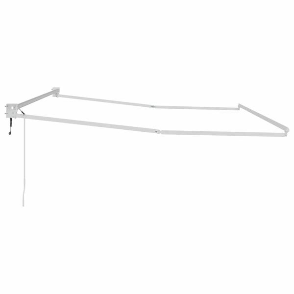 Сгъваем навес Бяло 400 × 300 cm Алуминий