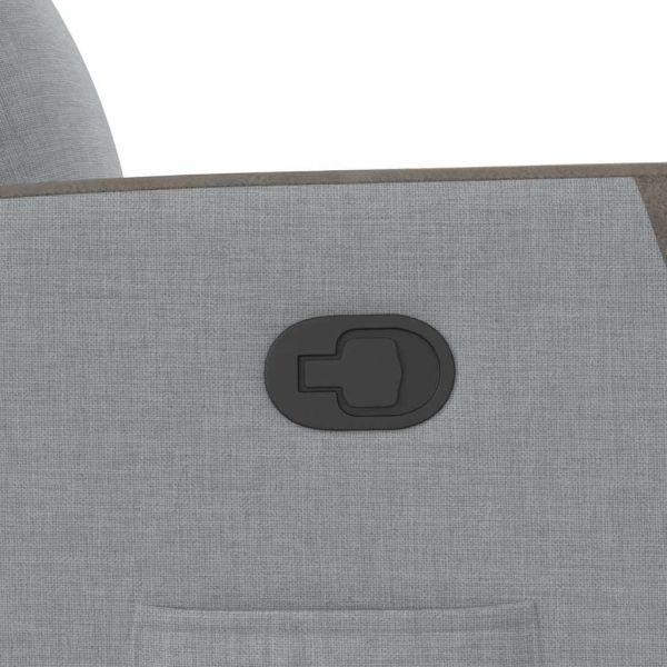 Реклайнер стол, светлосив, текстил