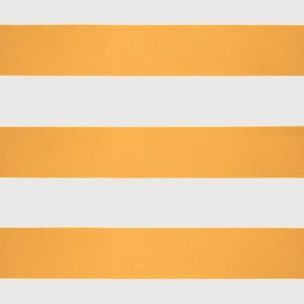 Автоматично прибираща се тента, жълто и бяло, 3x2,5 м