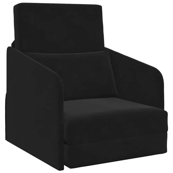Диван легло Черно 65 x 80 x 83 см Кадифе