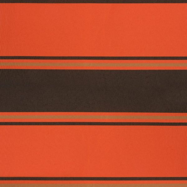 Прибираща се тента оранжево и кафяво 4x3 м плат и алуминий