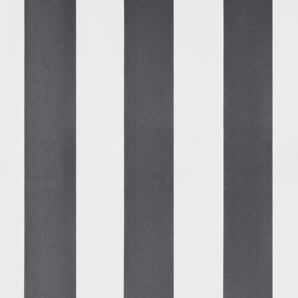 Прибираща се тента, антрацит и бяло, 3x2,5 м, плат и алуминий