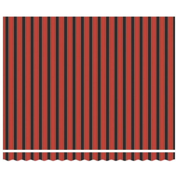 Сгъваем навес Оранжево и кафяво 400 × 300 cm текстил