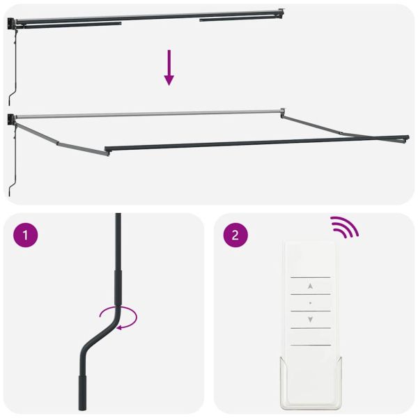 Сгъваем навес Оранжево и кафяво 400 × 300 cm текстил