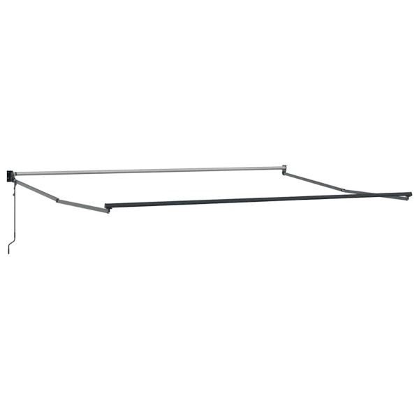 Сгъваем навес Жълт и оранжев 400 × 300 cm Полиестер и алуминий