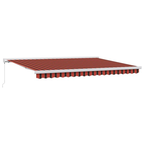 Прибираща се тента Червен и Черен 450 × 300 cm