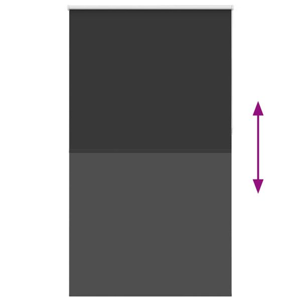 Ролетна щора Blackout черна 130x210см ширина на тъканта 126,6см