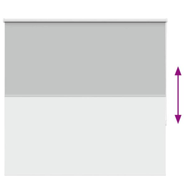 Ролкова щора Blackout Светло сиво 155x130 cm Ширина на плата