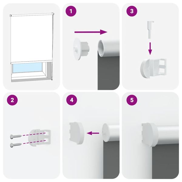 Ролкова щора Blackout Светло сиво 150x175 см Ширина на плата