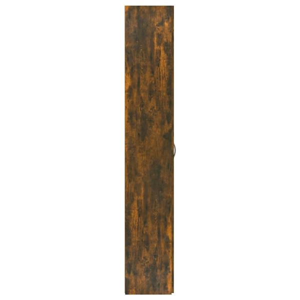 Офис шкаф, опушен дъб, 60x32x190 см, инженерно дърво