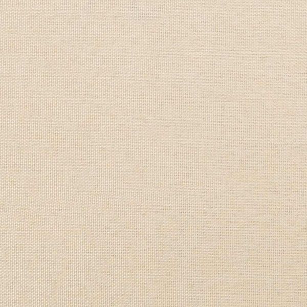 Боксспринг легло с матрак и LED, кремаво, 120x190 см, плат