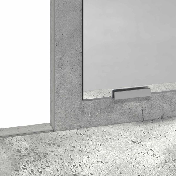 Тоалетка Циментено сиво 100 x 41 x 140 см Инженерно дърво