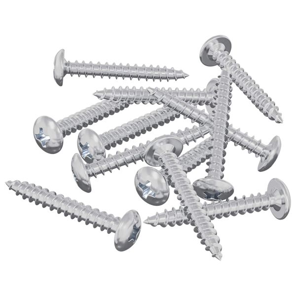 Дървени винтове 8451 pcs Сребрист Стомана