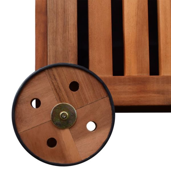 Градински сандък за съхранение, 118x52x58 см, дърво