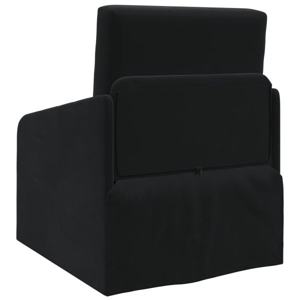 Диван легло Черно 65 x 80 x 83 см Кадифе