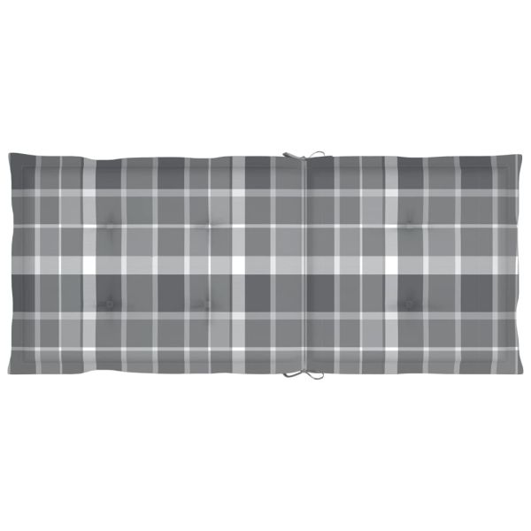 Люлеещ се стол с възглавници, акациево дърво масив