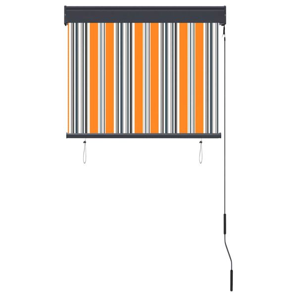 Външна ролетна щора, 80x250 см, жълто и синьо