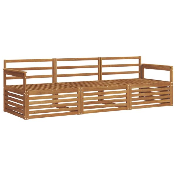 Комплект дивани за открито 3 pcs Естествен