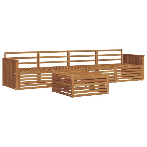 Комплект дивани за открито 5 pcs Естествен