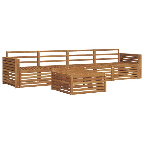 Комплект дивани за открито 5 pcs Естествен