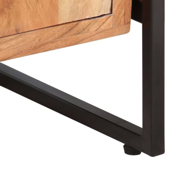 Библиотека с 4 рафта, 80x30x180 см, акация масив