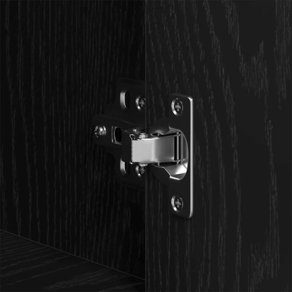 Висок шкаф Черния дъб 80 x 33 x 150 см Инженерно дърво