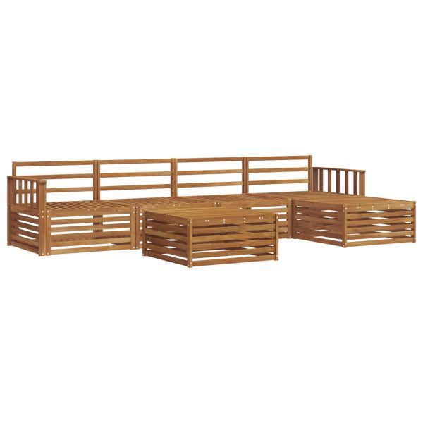 Комплект дивани за открито 6 pcs Естествен