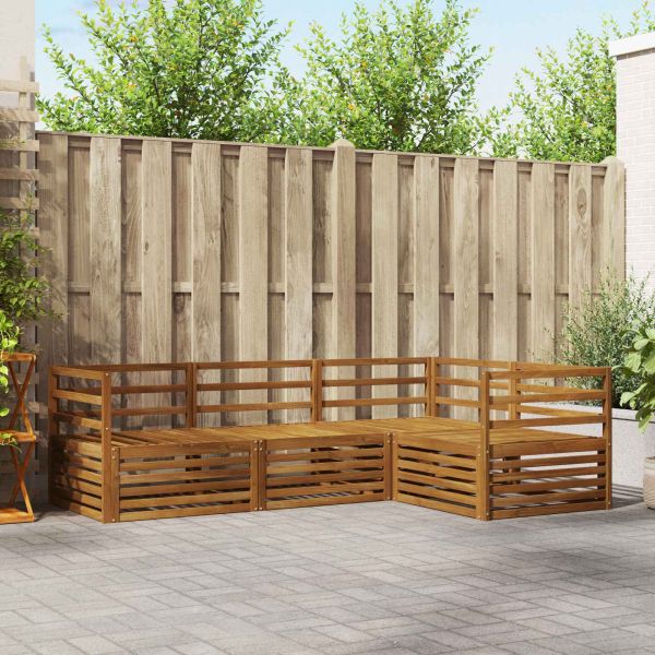 Комплект дивани за открито 4 pcs Естествен