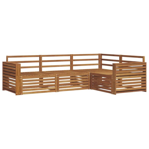 Комплект дивани за открито 4 pcs Естествен