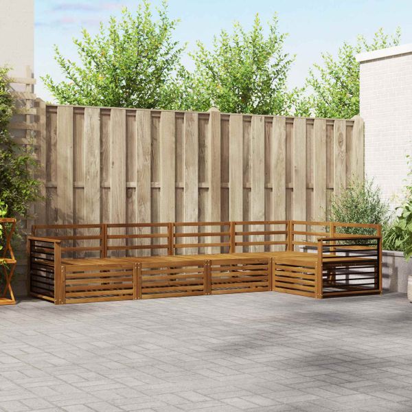 Комплект дивани за открито 5 pcs Естествен