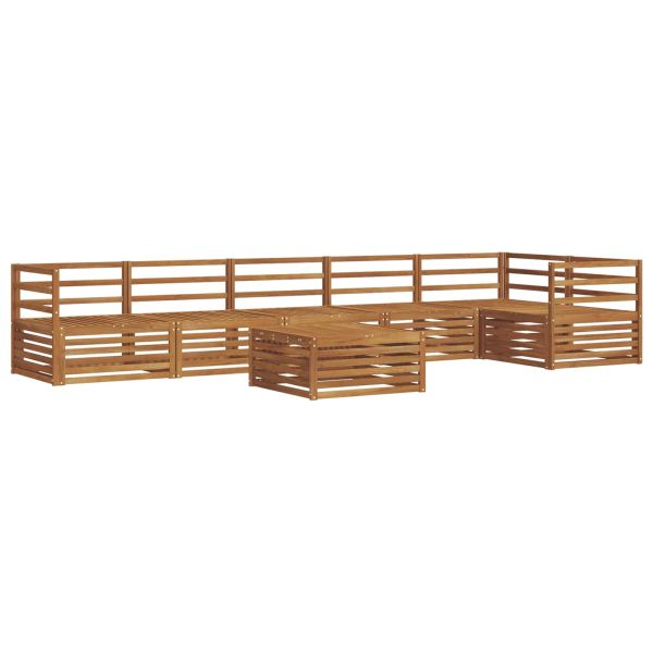 Комплект дивани за открито 7 pcs Естествен